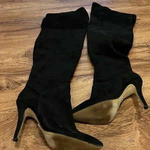 Rock and Republic over the knee boots.  Stiletto heels.